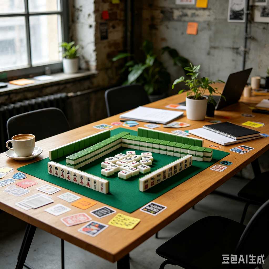 colorful mini mahjong tiles